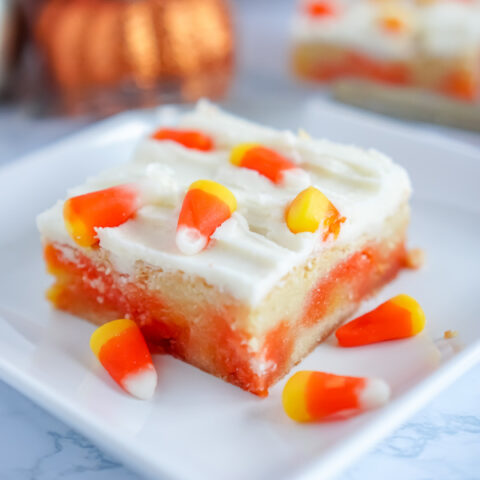 Candy Corn Cookie Bars