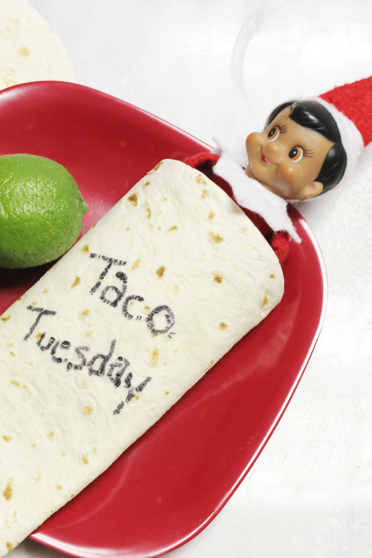 Elf on the Shelf Breakfast Tacos