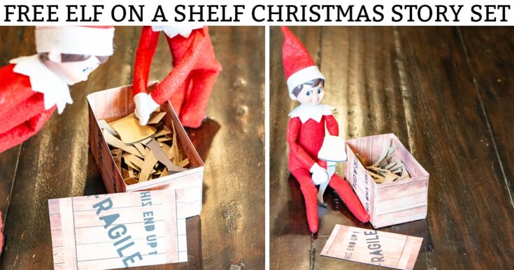 Image for Christmas Story Elf on a Shelf – Free Printable Set