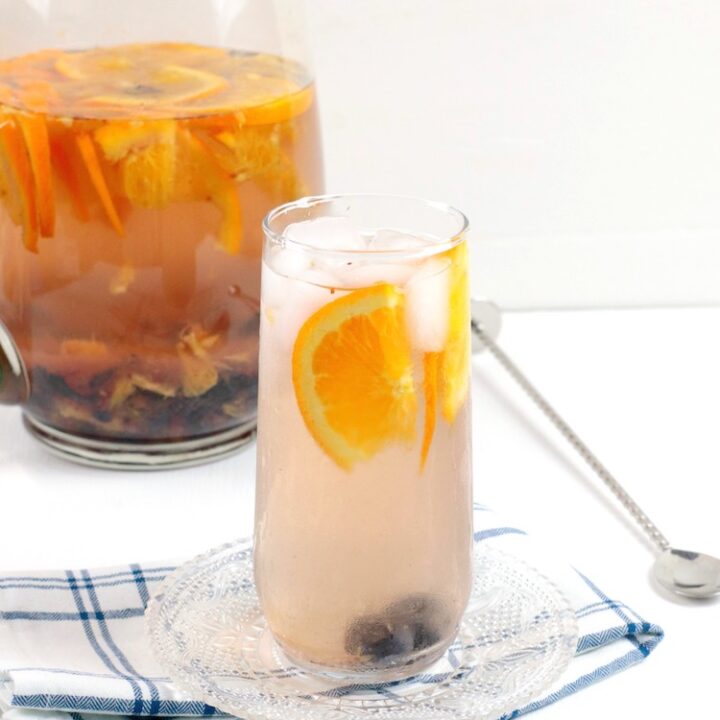 Orange Blueberry Infused Water