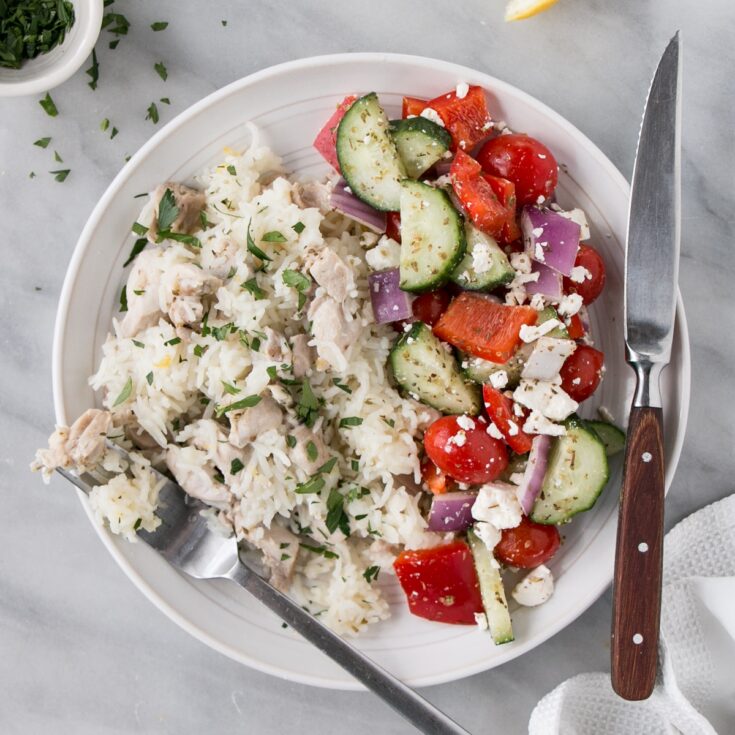 Image for Greek Instant Pot Chicken and Rice Recipe