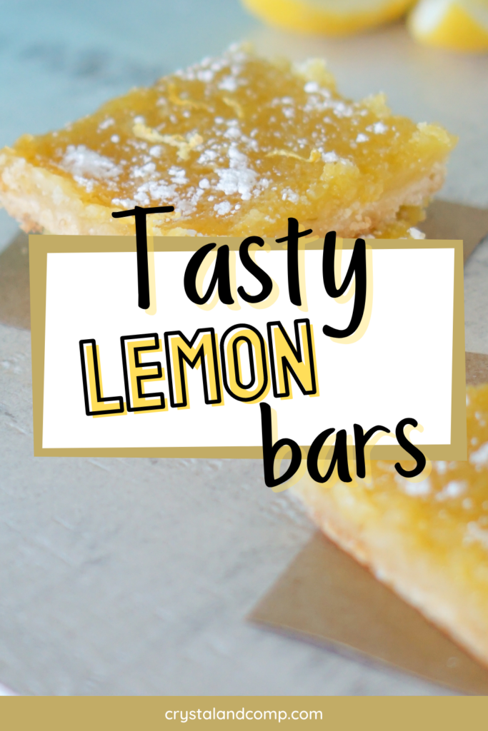 tasty lemon bars