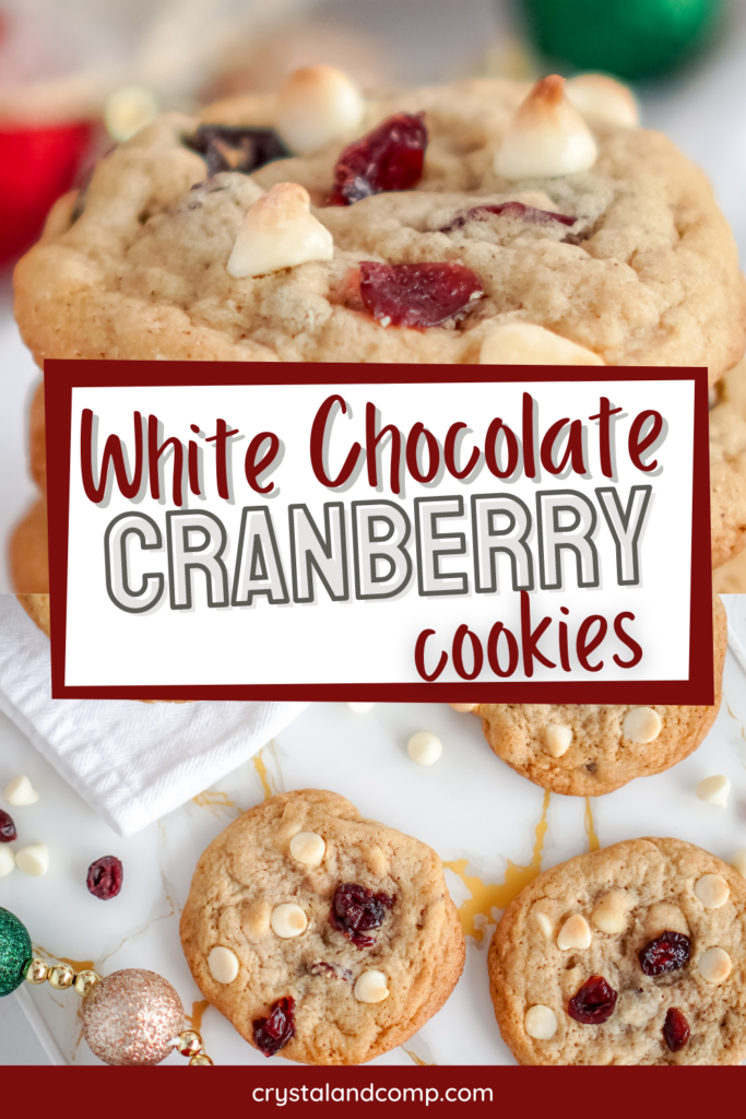 White chocolate cranberry cookies 