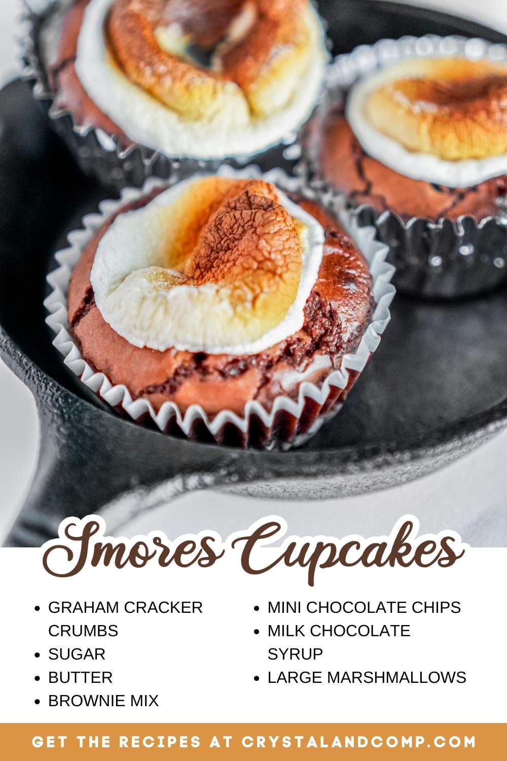 smores cupcakes ingredients list