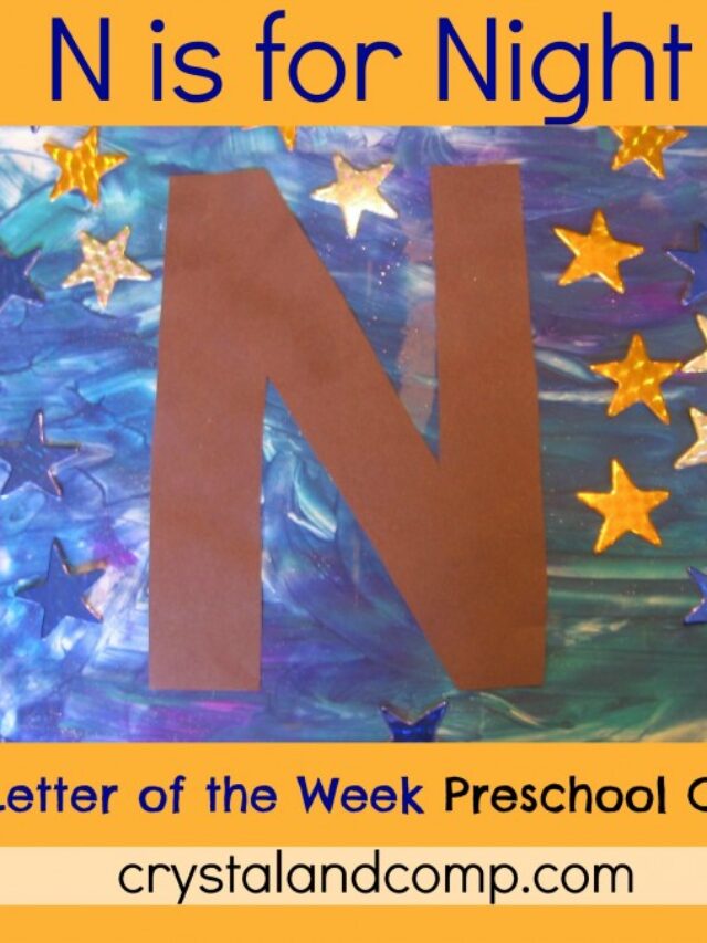 N is for Night Letter of the Week Preschool Craft Story