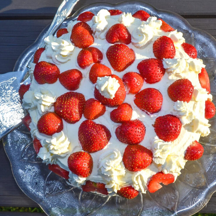 Image for Stuffed Strawberry Shortcake with Marshmallows and Pineapple Recipe