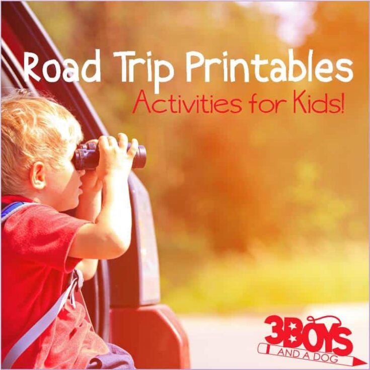 Image for Road Trip Printable Activities for Kids