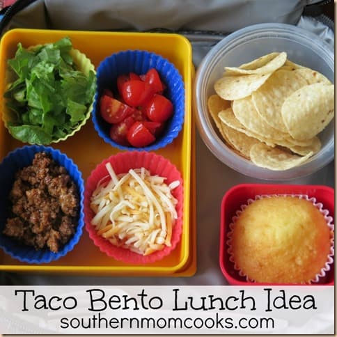 Image for Taco bento lunch idea