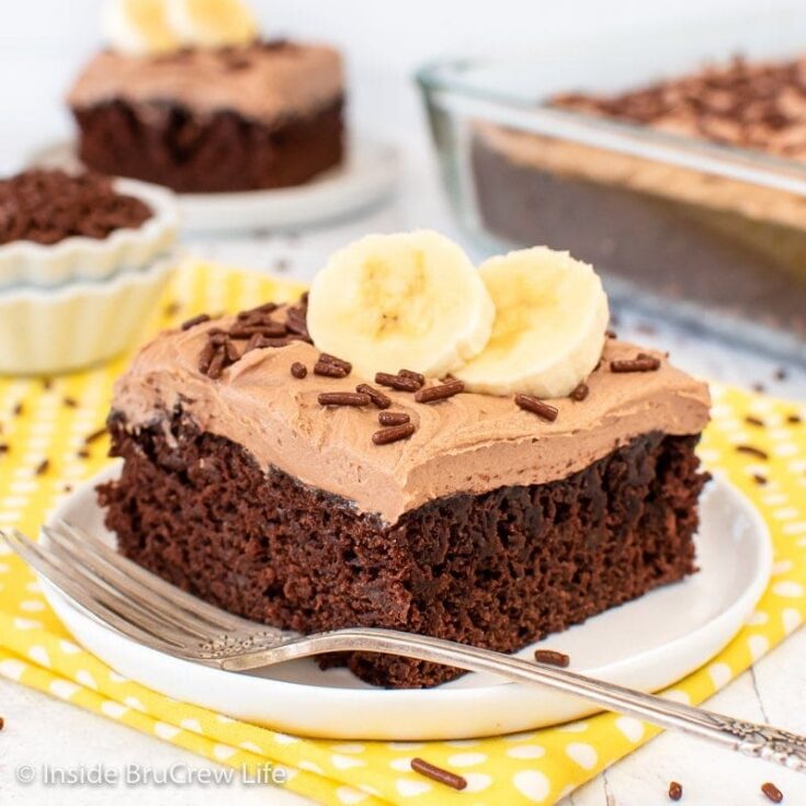 Image for Easy Chocolate Banana Cake Recipe - Inside BruCrew Life