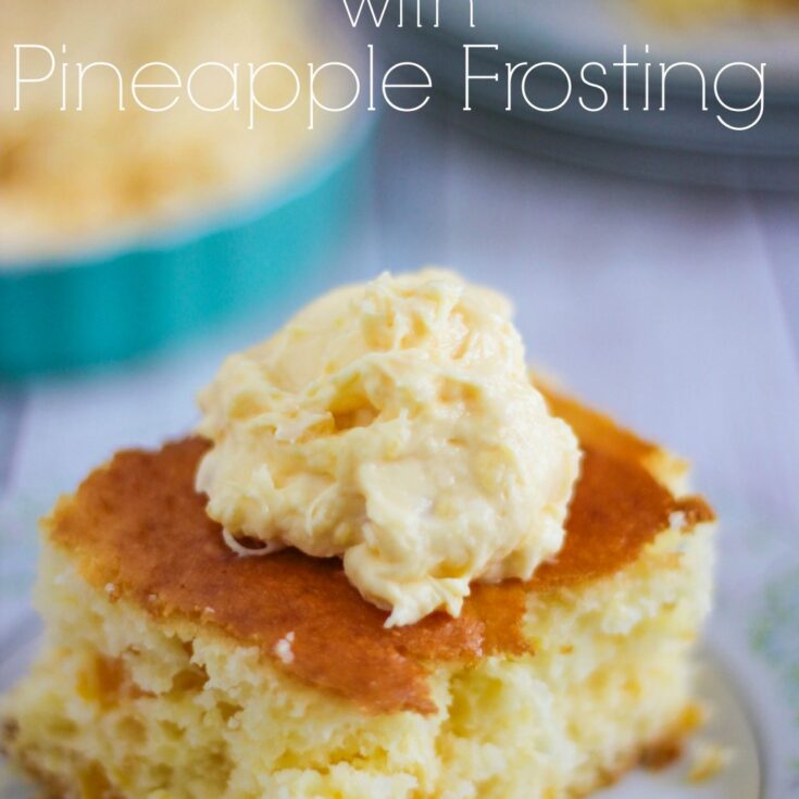 Image for Pretty Peach Cake with Pineapple Frosting