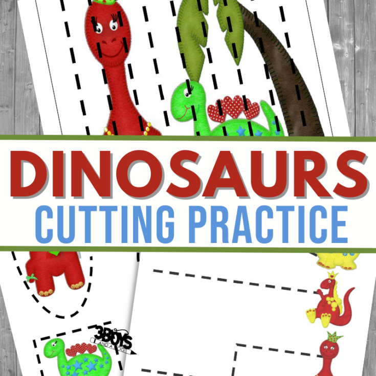 Image for Dinosaurs Preschool Cutting Practice