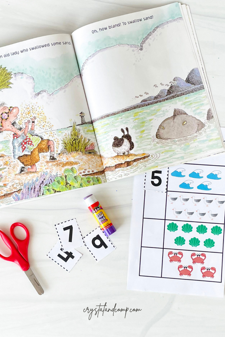 There Was an Old Lady Who Swallowed a Shell Printables