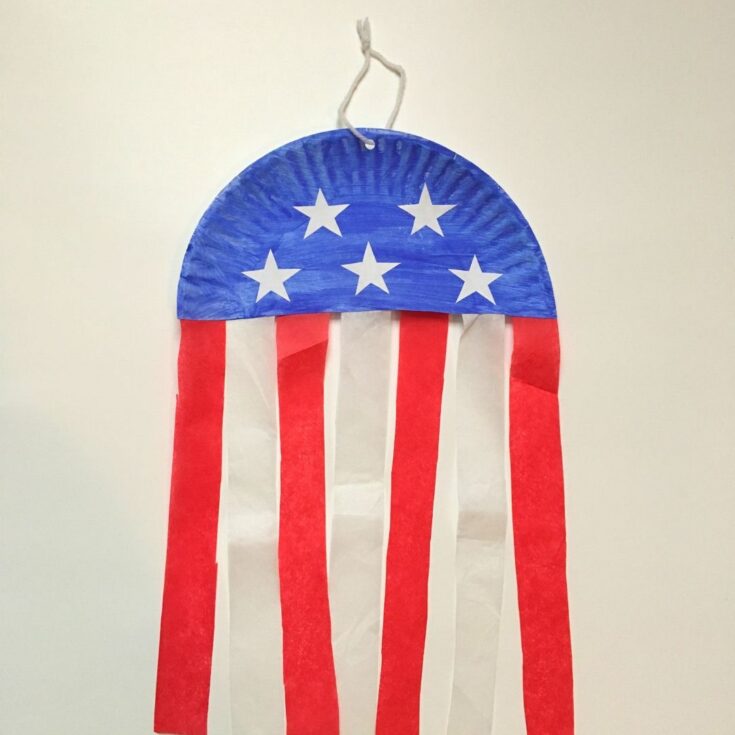 Image for Simple Paper Plate Flag Craft For Kids