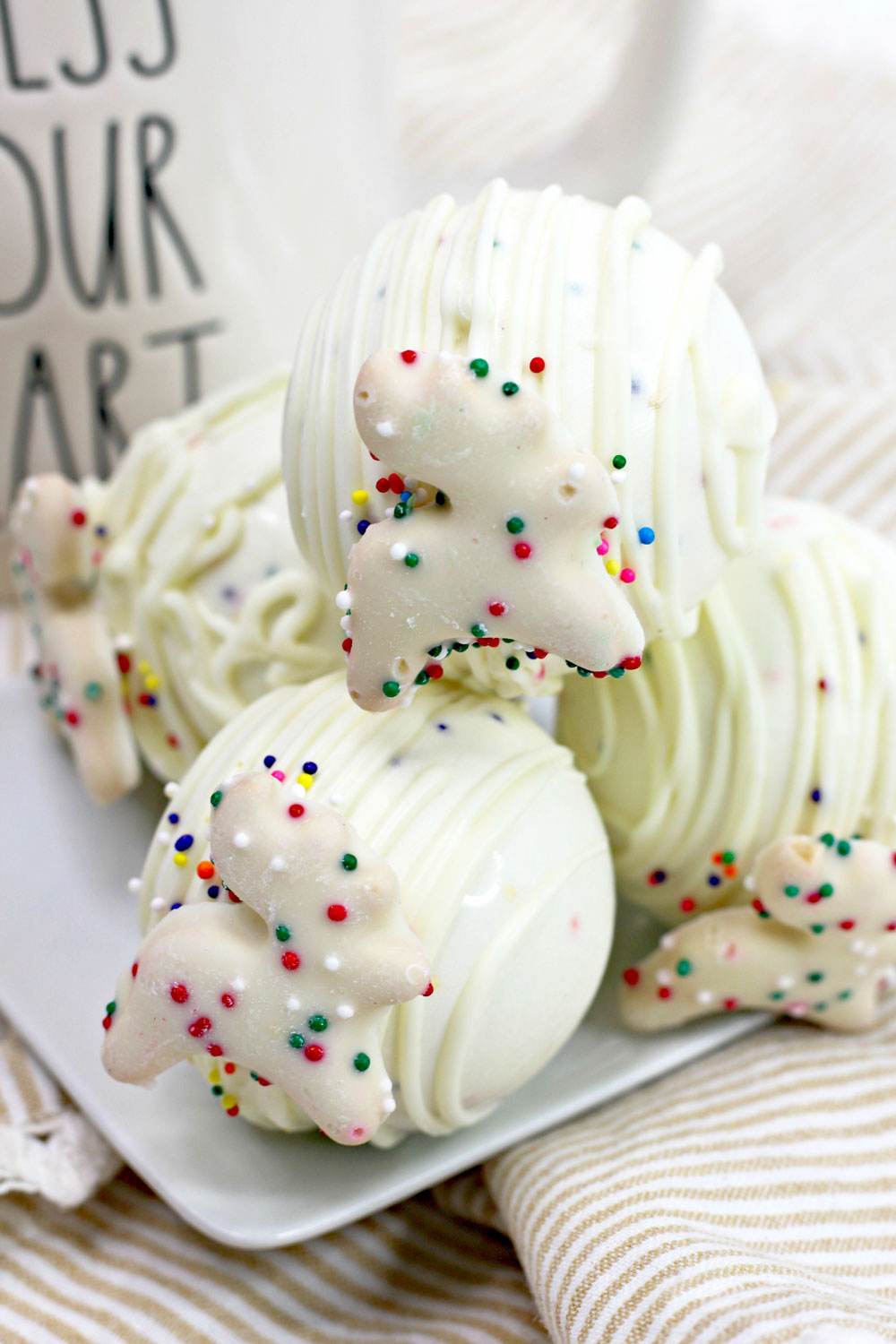 circus animal hot cocoa bombs