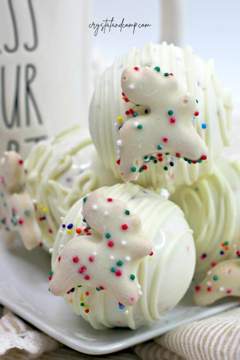circus animal cookie hot cocoa bombs