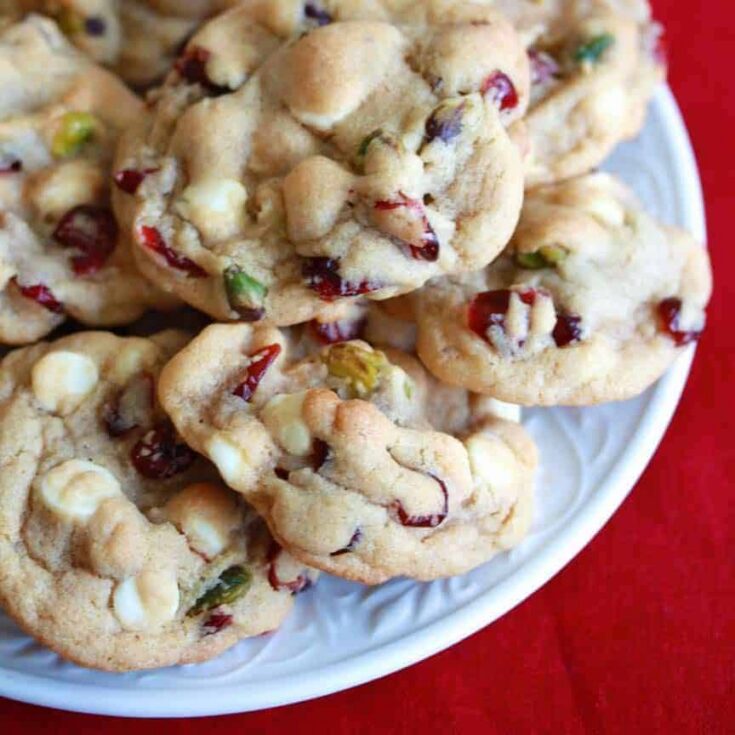Image for White Chocolate Cranberry Pistachio Cookies