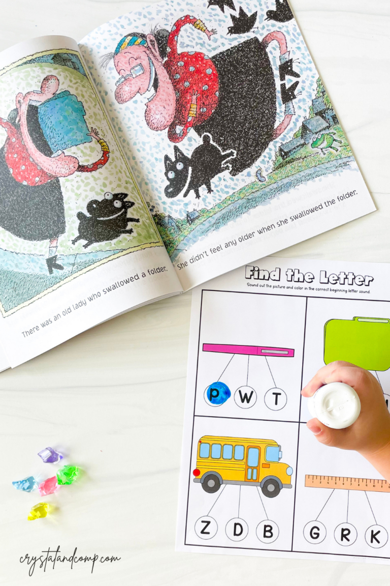 There Was an Old Lady Who Swallowed Some Books Printables