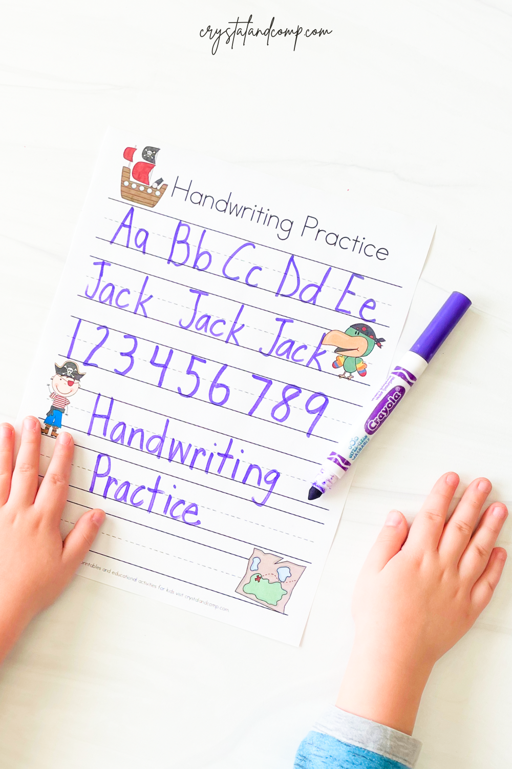 Handwriting Practice for Kids: Pirate Printables