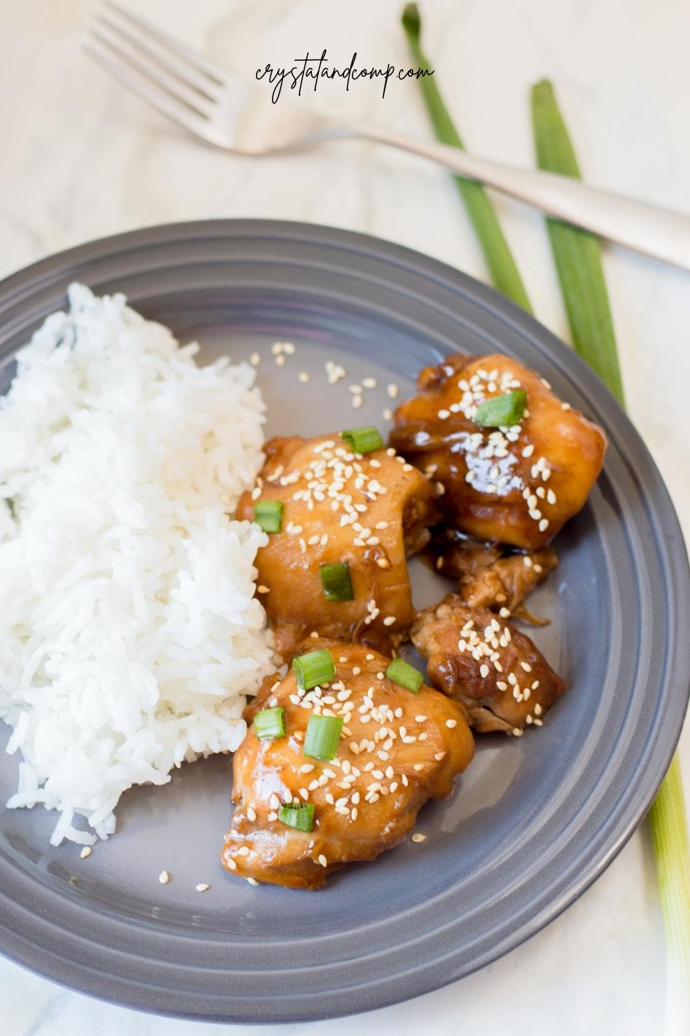 instant pot sesame chicken with rice