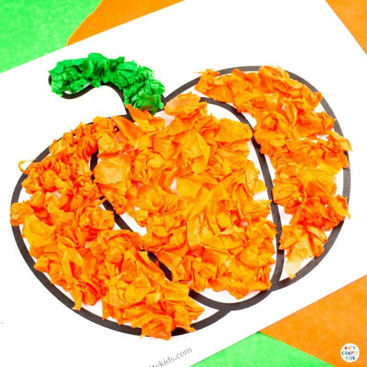 Image for Tissue Paper Pumpkin Craft
