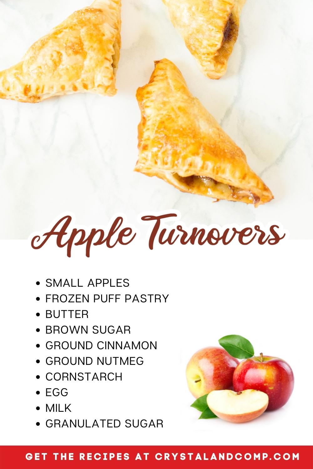 apple turnovers ingredient list