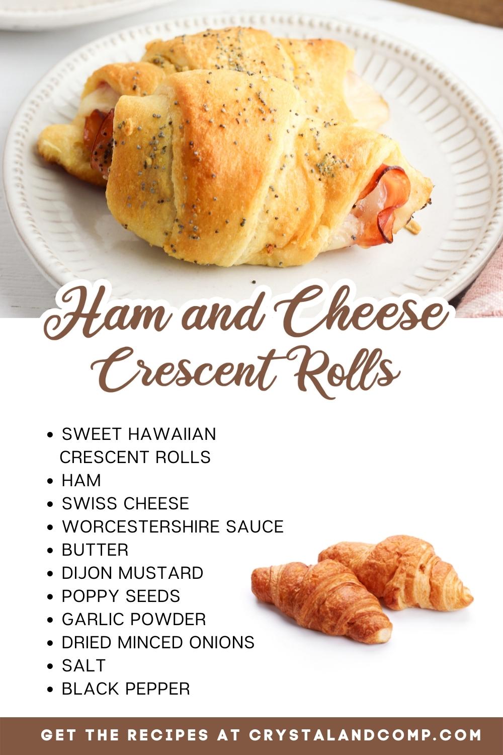 ham and cheese crescent rolls ingredient list