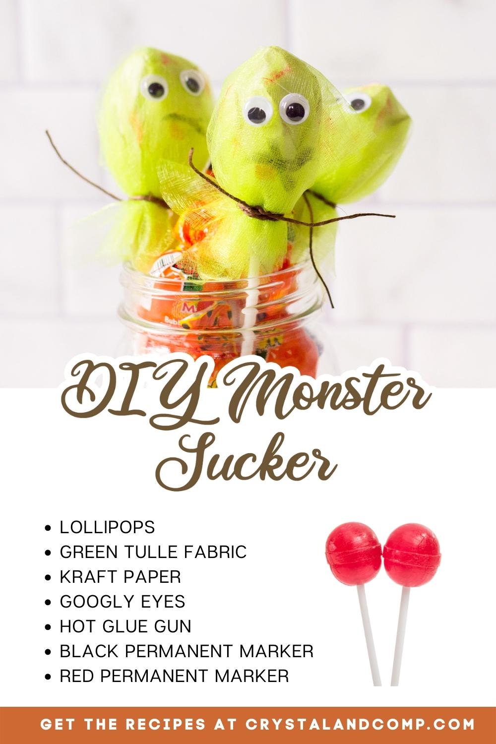 DIY monster sucker ingredient list