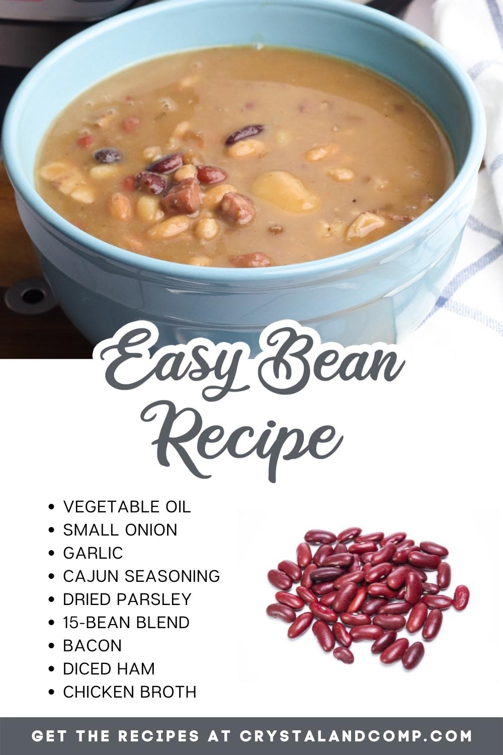 bean soup recipe ingredients list
