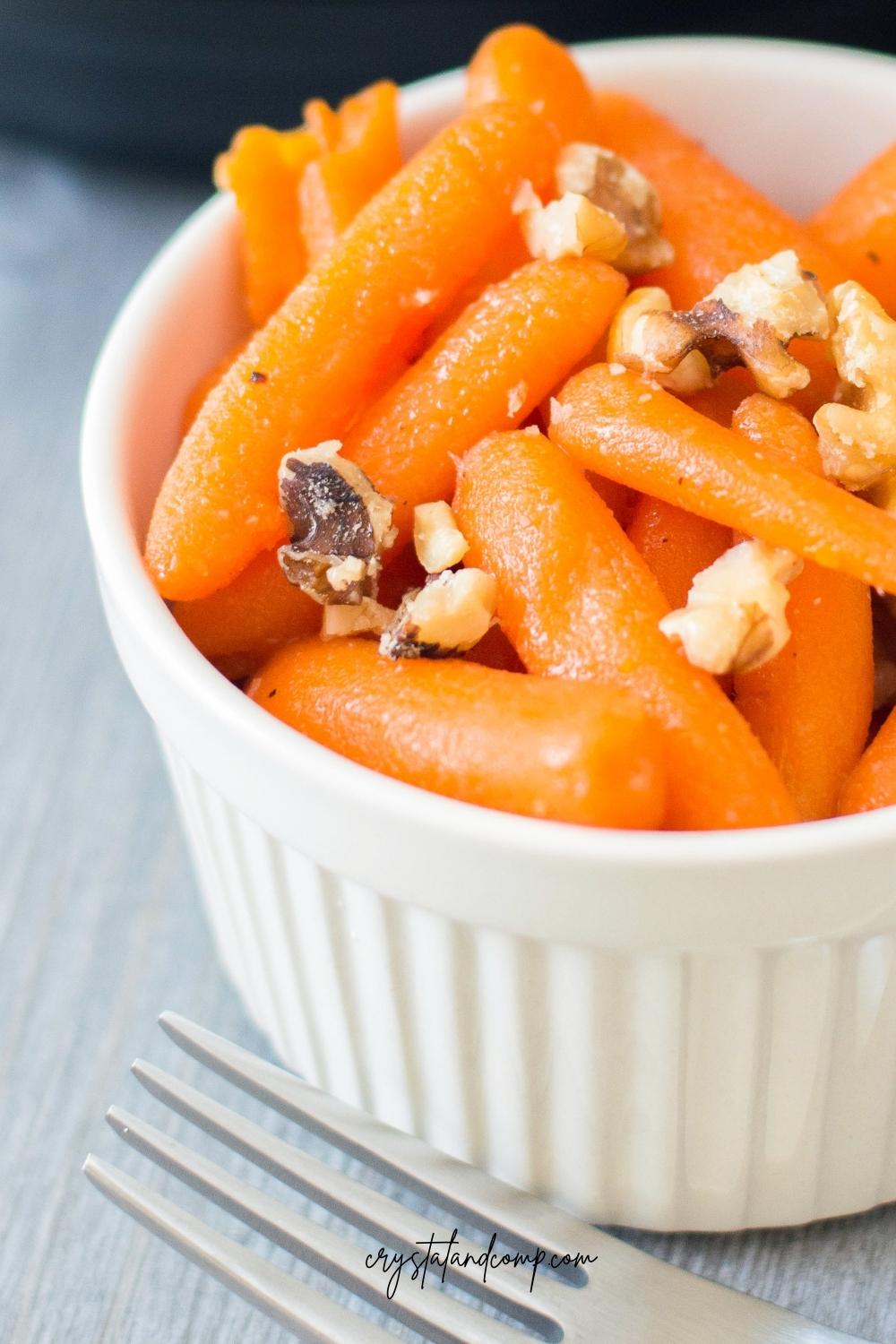 closeup instant pot carrot recipe