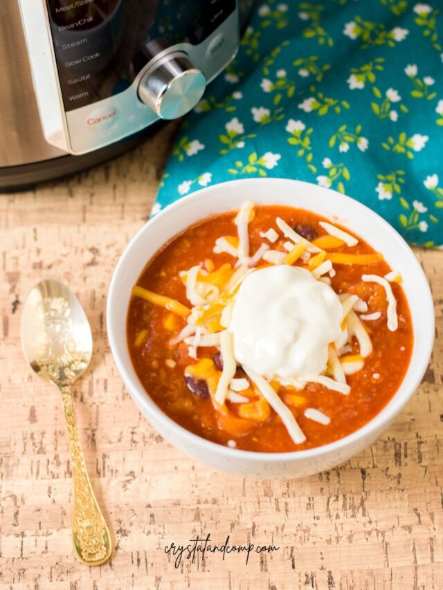 instant pot vegetarian chili recipe