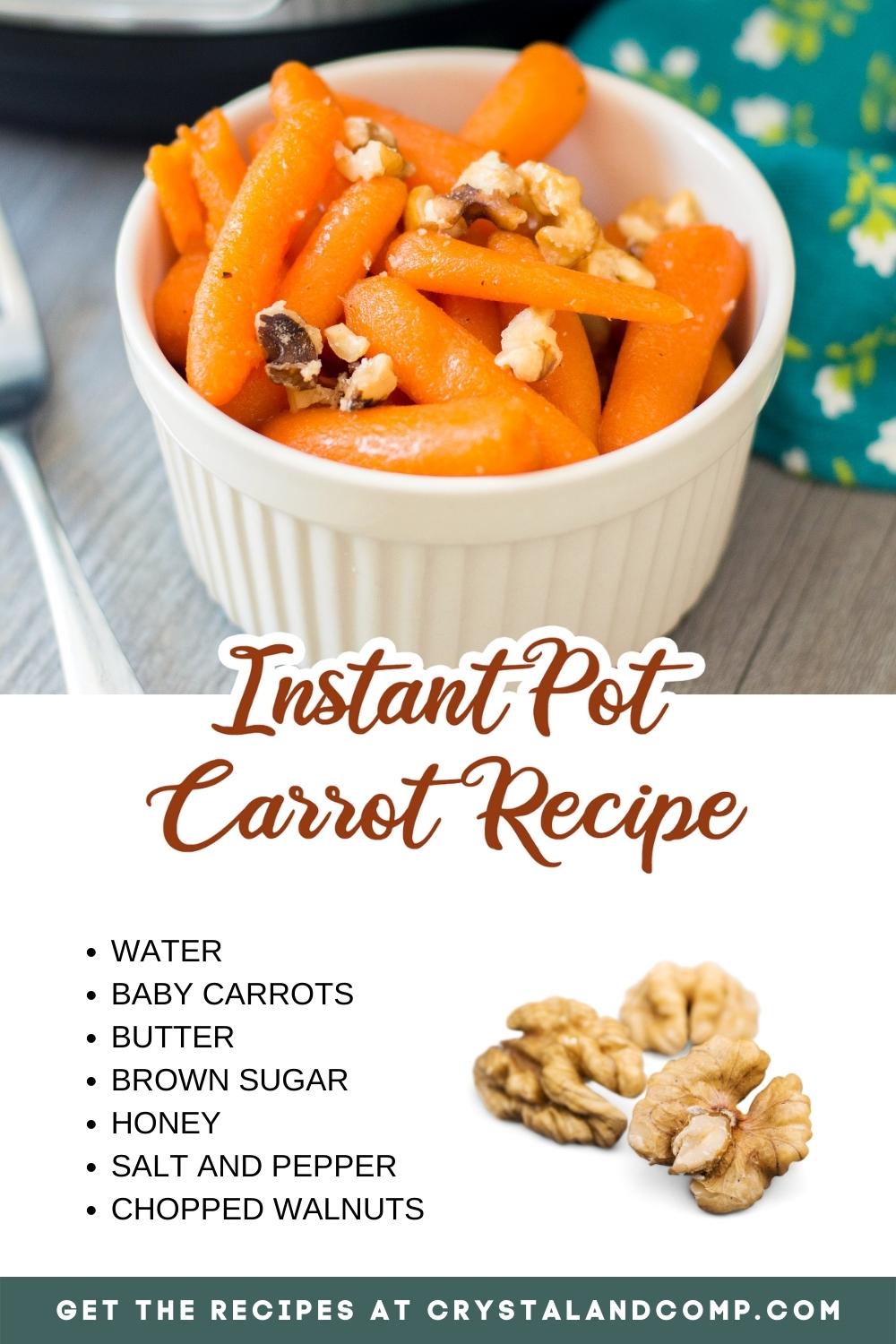instant pot carrot recipe ingredient list