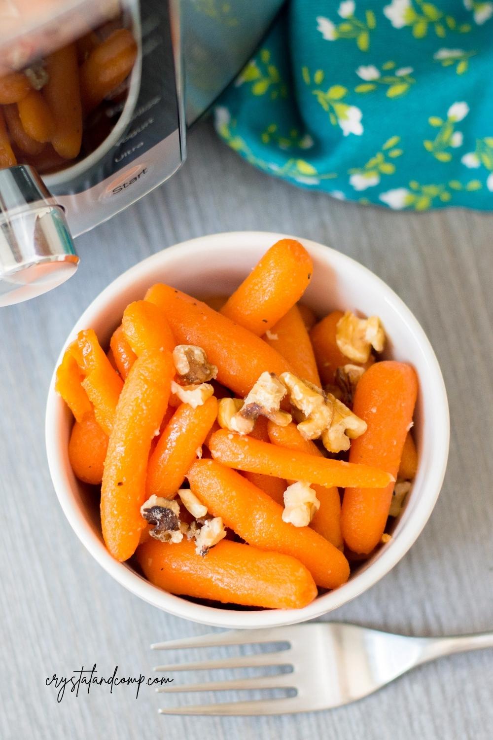 instant pot carrot recipe with fork