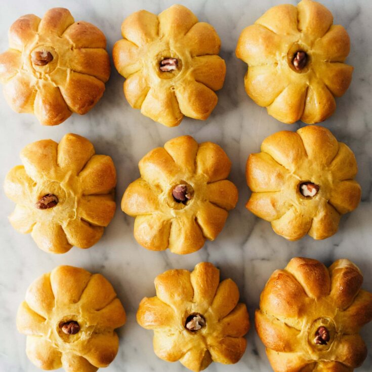 Image for Pumpkin Bread Rolls with Cinnamon Butter