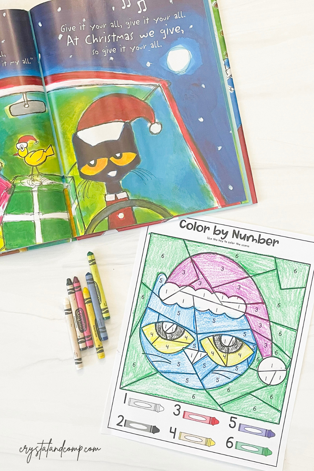 Pete the Cat Saves Christmas Printables