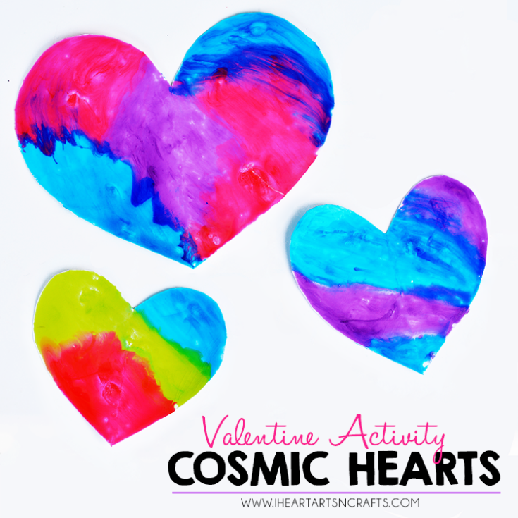 Image for Cosmic Hearts - 2 Ingredient Glossy Paint Activity