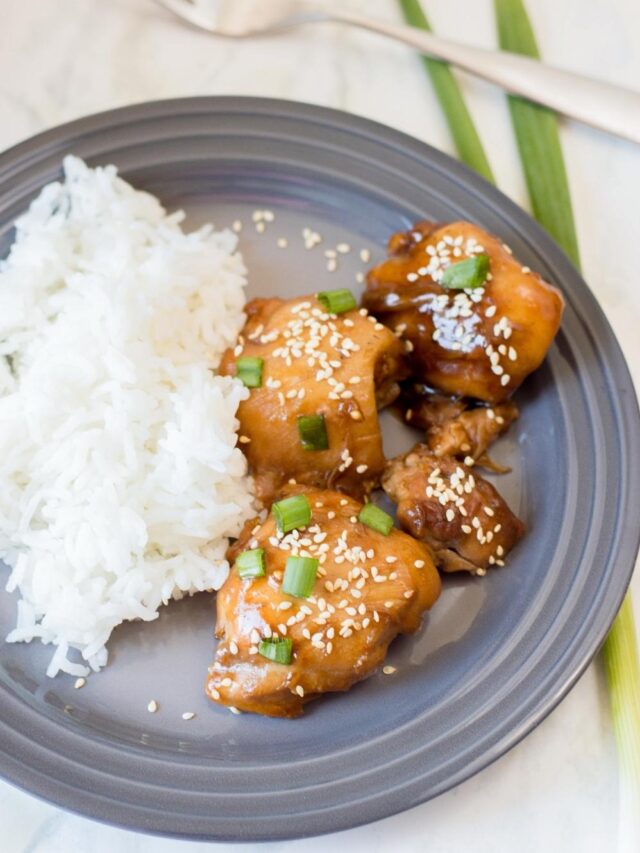 Instant-Pot-Sesame-Chicken-with-rice