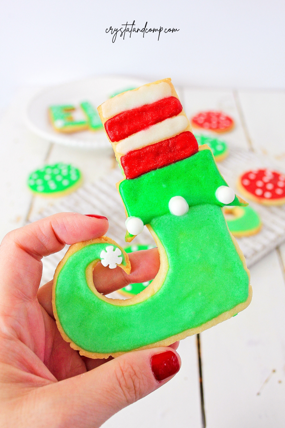 elf cookie recipe closeup