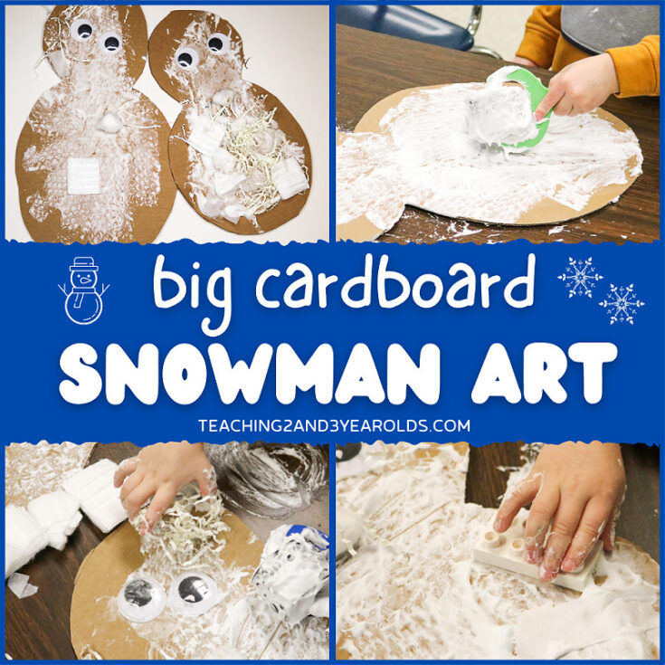 Image for Big Cardboard Preschool Snowman Art