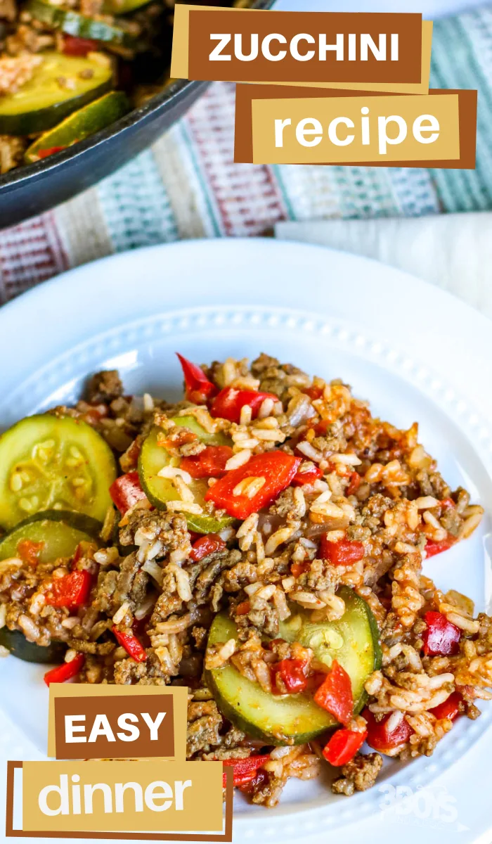 Image for 30 Minute Zucchini Ground Beef Rice Skillet