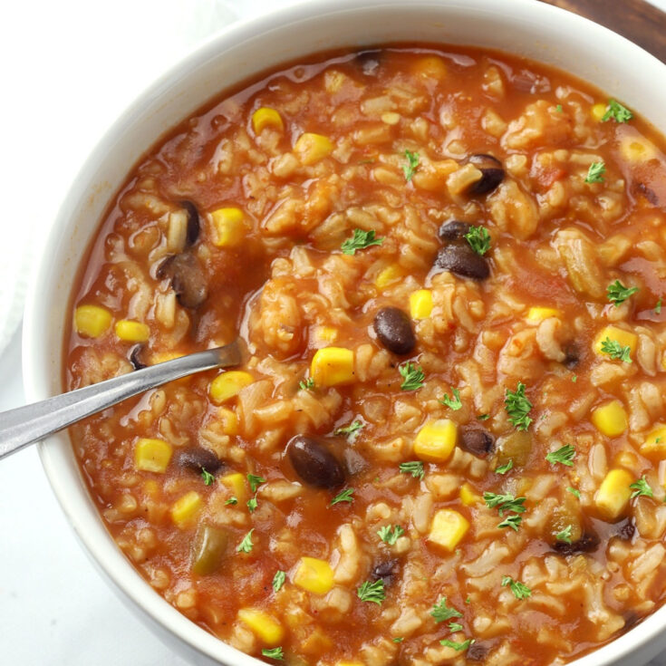 Image for Beans and Rice Taco Soup