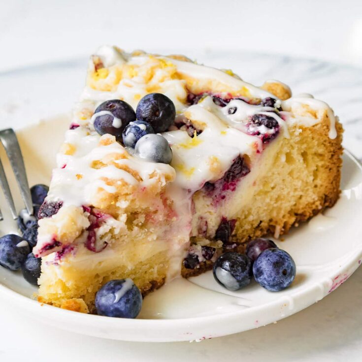 Image for Blueberry Cream Cheese Coffee Cake with Lemon Icing