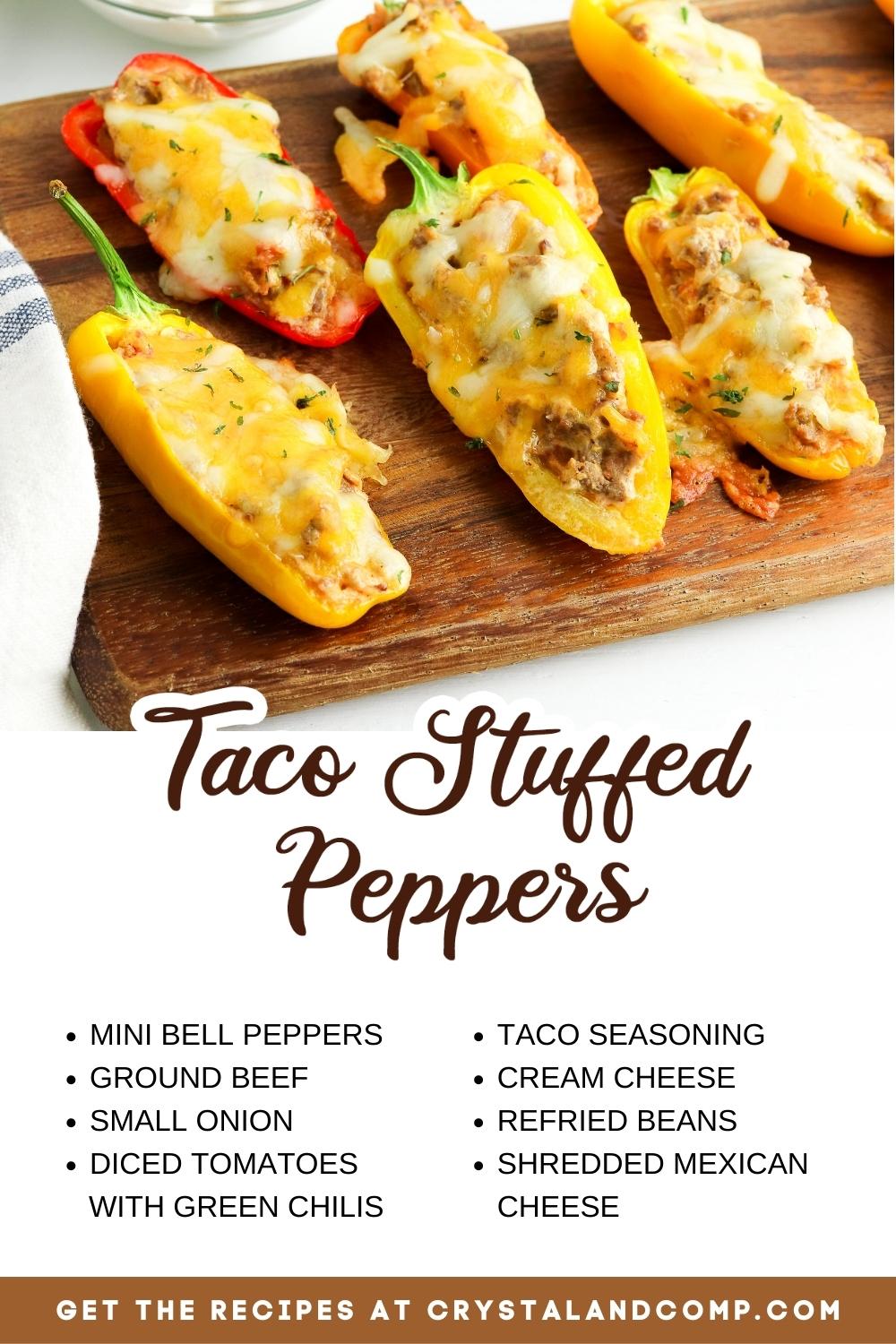 taco stuffed peppers ingredient list