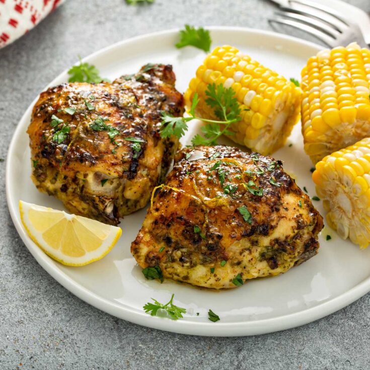 Image for Lemon Herb Oven Roasted Chicken Thighs