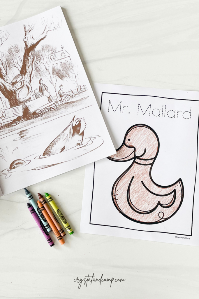 duck coloring pages for preschoolers