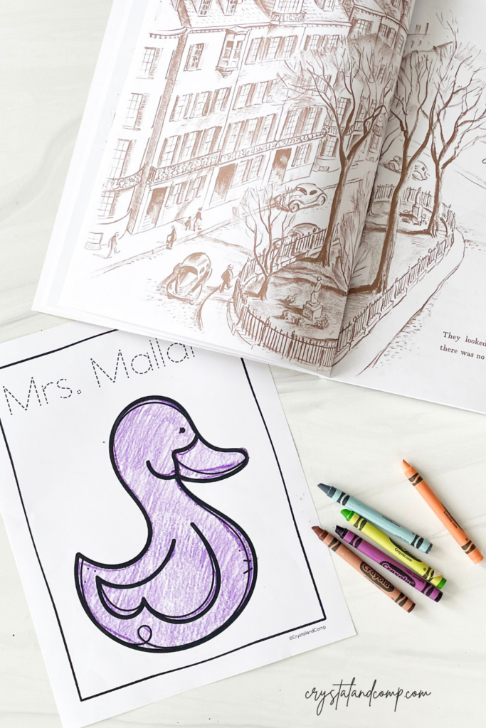 mrs mallard duck coloring pages