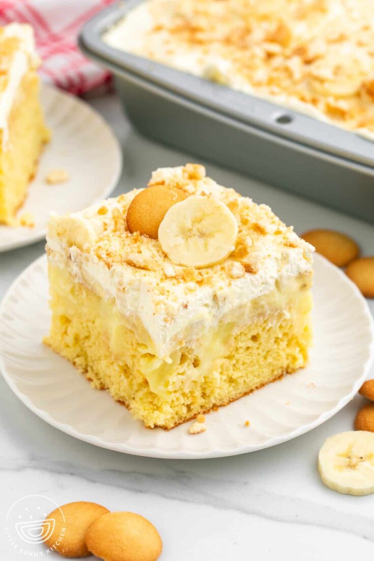 Image for Easy Banana Pudding Poke Cake