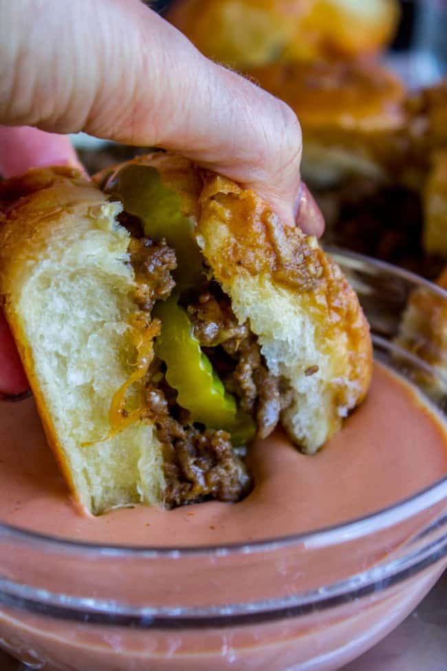 Image for Easy Cheeseburger Sliders from The Food Charlatan.