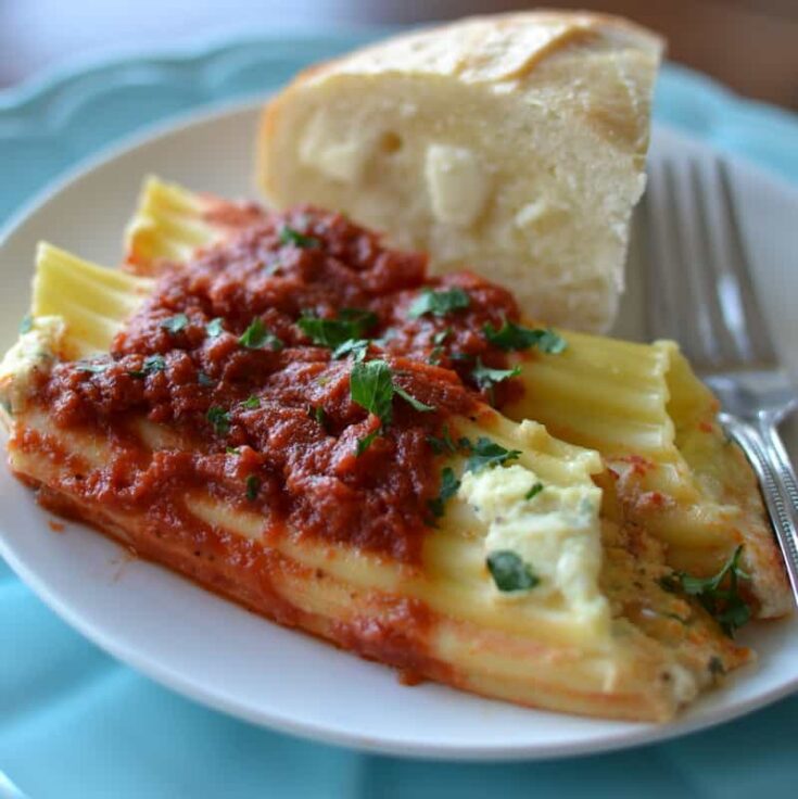 Image for Roasted Garlic Three Cheese Manicotti