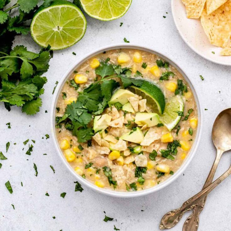 Image for White Chicken Chili with Salsa Verde {Slow Cooker}