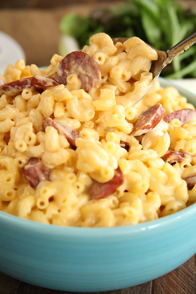 Image for Creamy Smoked Sausage Mac and Cheese